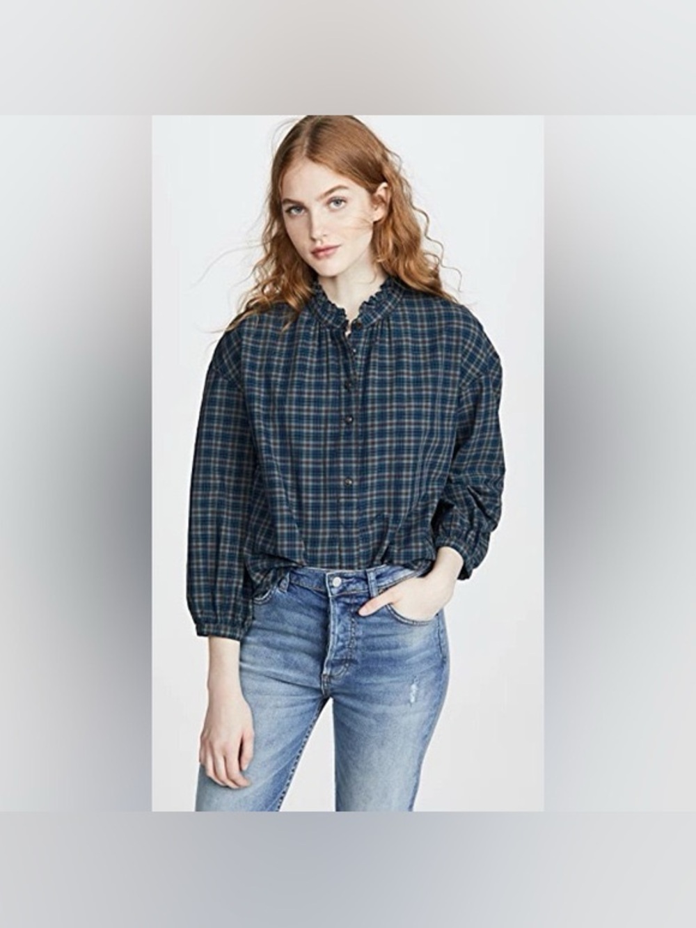 MADEWELL FLANNEL TOP Size S